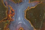 Colorful Polished Thunderegg Half - Nevada #337761-1